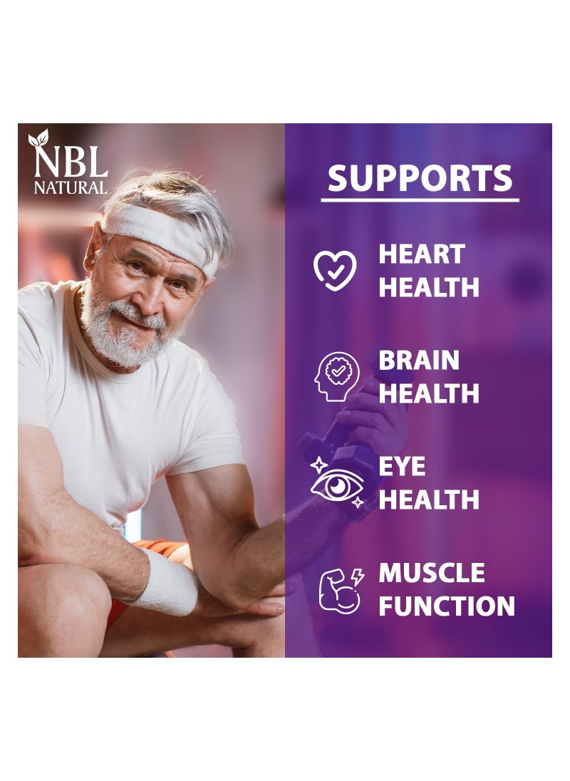 NBL Natural - NBL Natural Multivitamin for Men  over 50  years Plus, Multimineral Supplement Supports Memory and Cognition  200 Tablets - Image 1