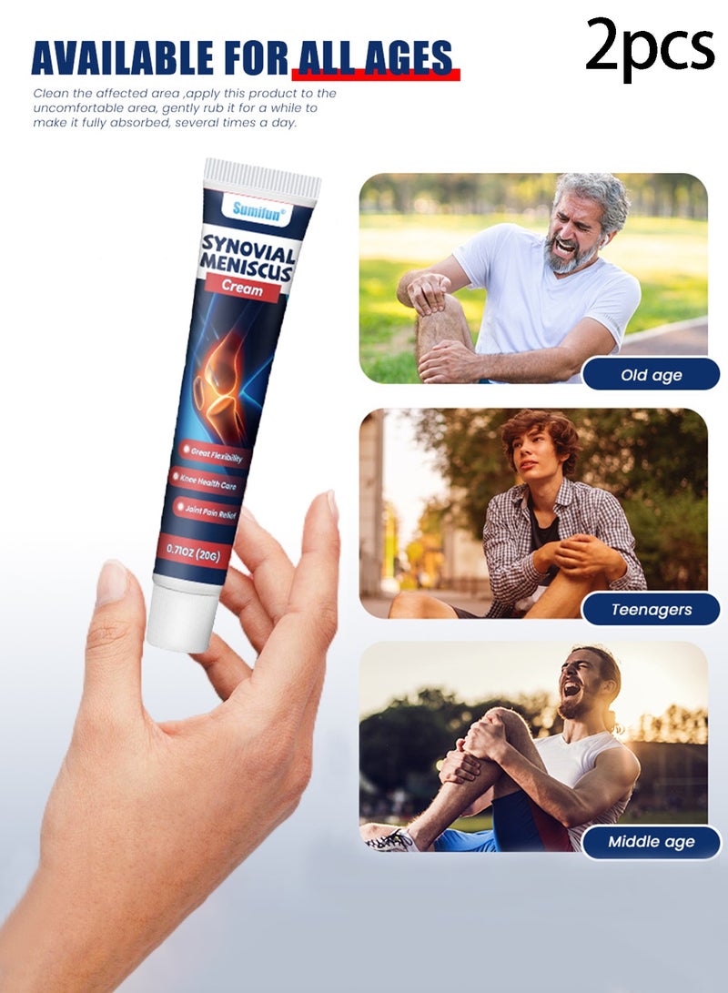 سوميفون 20 جرام * 2 (قطعتان) كريم الغضروف المفصلي الزليلي كريم لتخفيف آلام المفاصل كريم عشبي للعناية بالركبة - Image 2