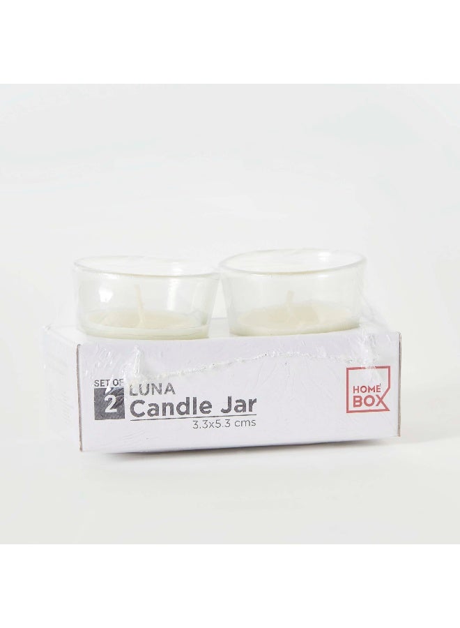 هوم بوكس مجموعة شموع لونا المكونة من قطعتين بحجم 3.3 × 5.3 × 3.3 سم - Image 5