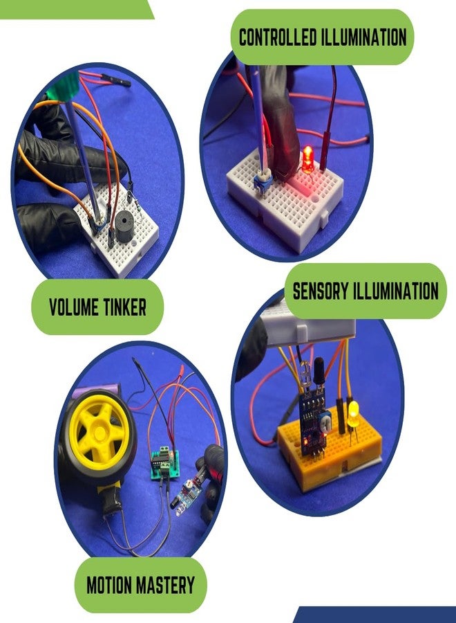 Roboarmy Robotics Kit for Class 5-6| 14+ DIY STEM Projects: Line Follower, Smoke Detector, Automatic Light & More | Hands-On Learning with Guide & Video Tutorials | for Age 10+ | Robokit 1B - Image 5