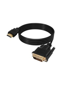 ماركة غير محددة كابل محول HDMI ذكر الى DVI D سوكت 24+1 دبوس ويدعم شاشات بتقنية FHD بدقة 1080 بيكسل 1.5 متر لشاشة عرض حاسوب و تلفزيون جهاز العرض  - Image 1