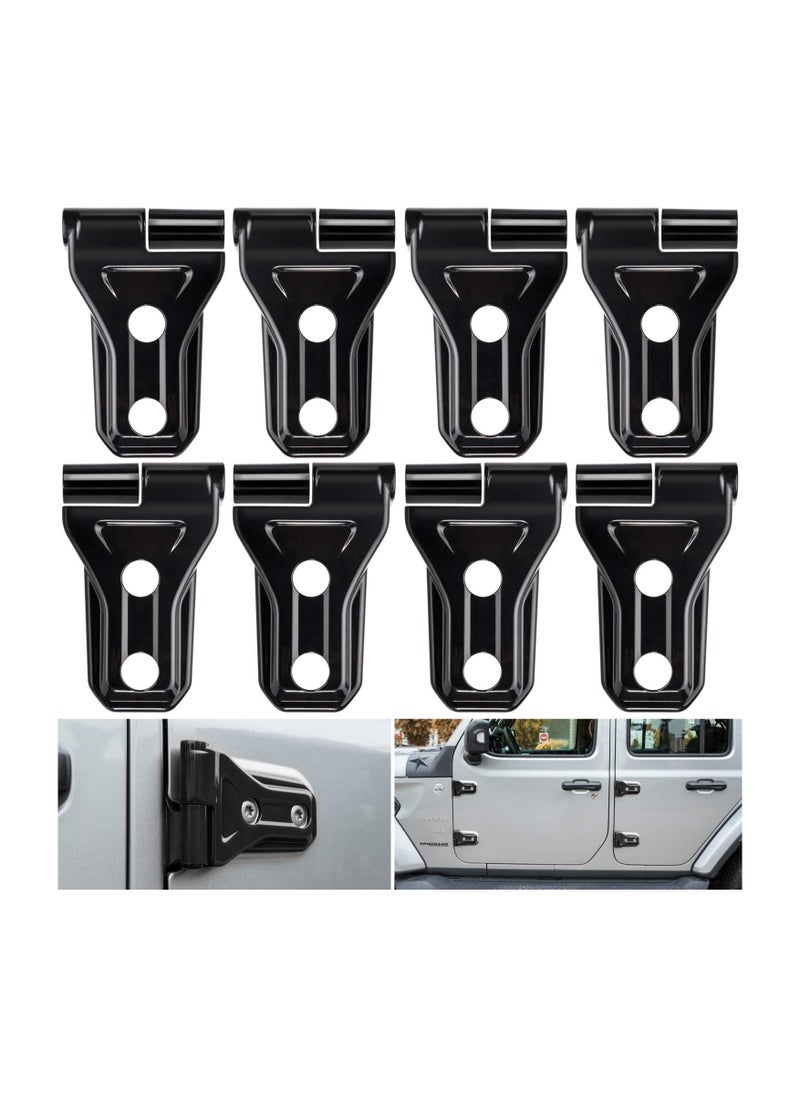 SYOSI 8Pcs Door Hinge Cover Trim Exterior Accessories Decoration for 2018 to 2022 Jeep Wrangler JL JLU Sport Sahara Freedom Rubicon Unlimited Gladiator JT 2 And 4  - Image 1