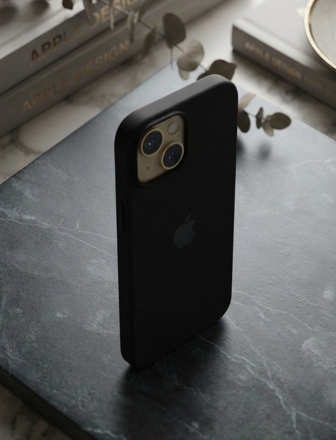 Silicone Case for iPhone 15/14 – Soft-Touch Shockproof Slim Protective Cover with Soft Inner Lining, Camera Protection & Anti-Slip Grip -Black - Image 3