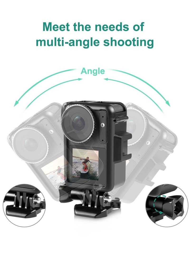 Captaintech Heat Dissipation Bracket Protective Frame for DJI Action 4, for DJI Action 3 Camera Accessories, Vlogging Camera Cage with Movable Base and Short Screw for Video Light Microphone - Image 3