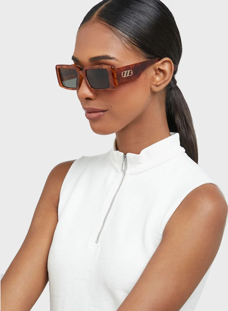 Le Specs Classic Rectangle Sunglasses