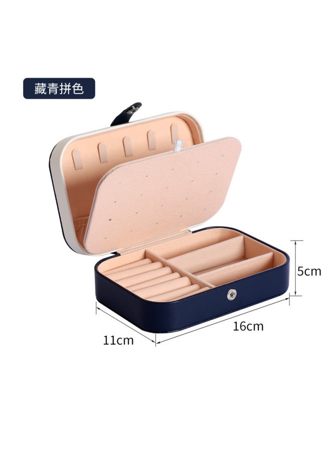Portable Compact elry Travel Exquisite Necklace Earrings Large Capacity Ring Anti-oxidation elry elry Storage Box