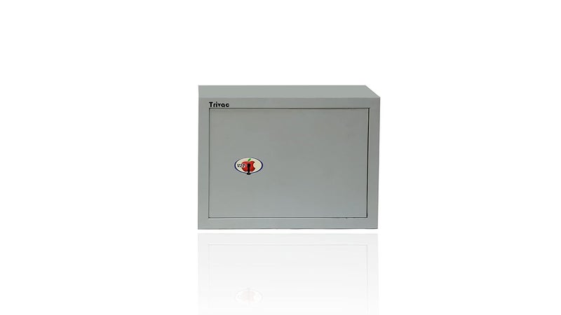 TRIVAC Mechanical Safe Box NonElectronic Safe Lockers for Home and Office 25 x 35 x 25 CM Light Grey - Image 2