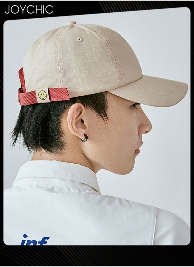 NIBEMINENT Women Men Korean Version Versatile Baseball Cap Spring Autumn Smile Design Adjustable Sun Protection Hat Suitable for Daily Outdoor Sports  - Image 3
