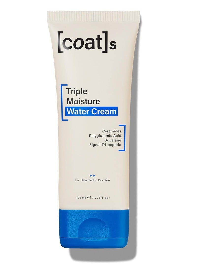 Coats COATS Triple Moisture Water Cream – Lightweight, Oil-Free Face Moisturizer – Protects the Skin Barrier for Long-Lasting Hydration – Dermatologically Approved, Designed for Teens + Young Skin – 2.5 oz - Image 1