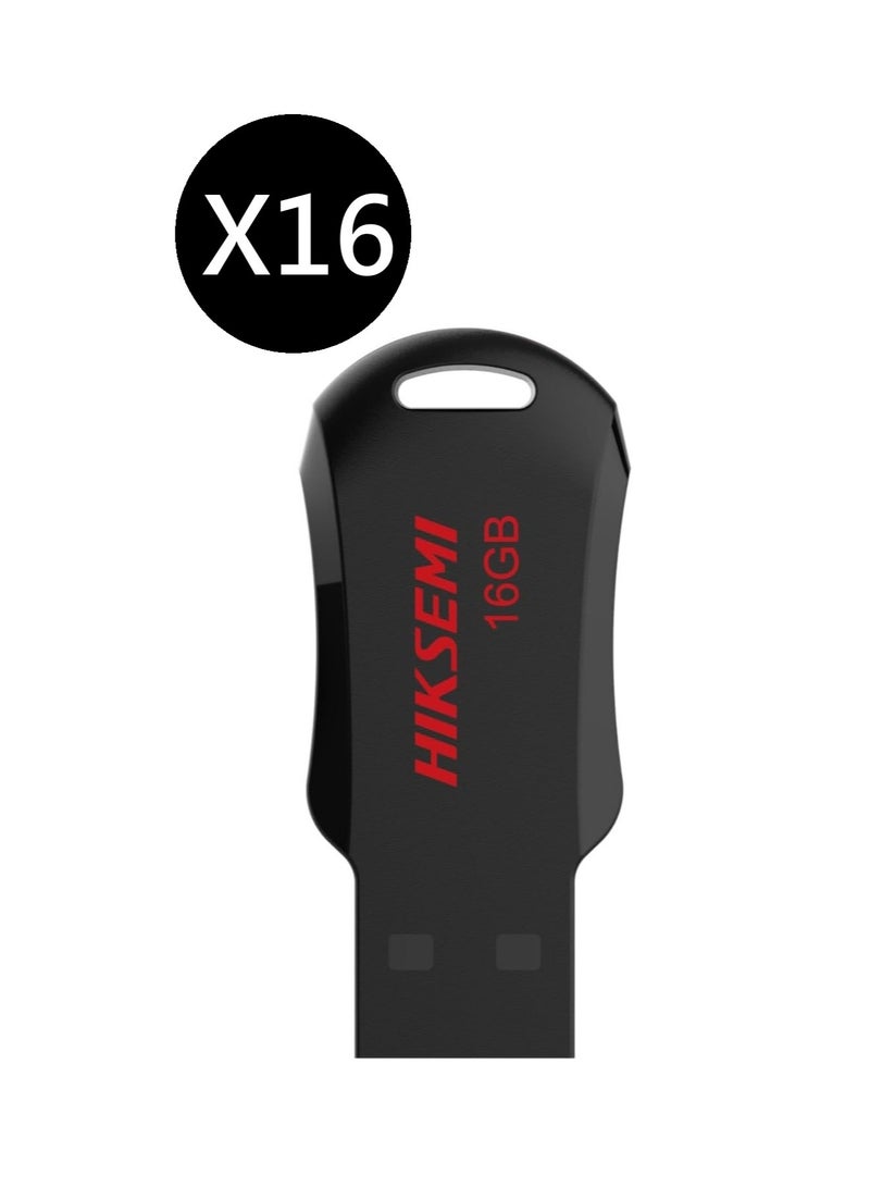HIKSEMI Bundle Of 16 16GB USB 2.0 NRB Pendrive, Black | hs-usb-m200r 16g |
