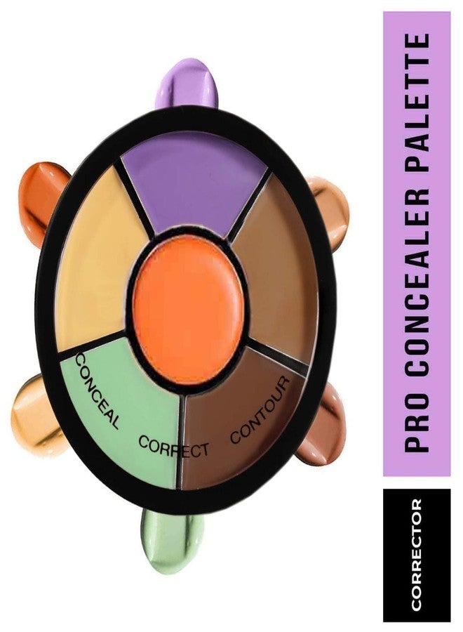Aasakt Pro Concealer Palette Waterproof Concealer With Full Coverage |Easily Blendable Concealer| 3 in 1 Palette- Conceal Corect & Contour | Crease Resistance |Long Lasting |Oil Control with Matte Finish | Toxic & Cruelty Free | Concealer 6-IN-1 Shades - Image 2