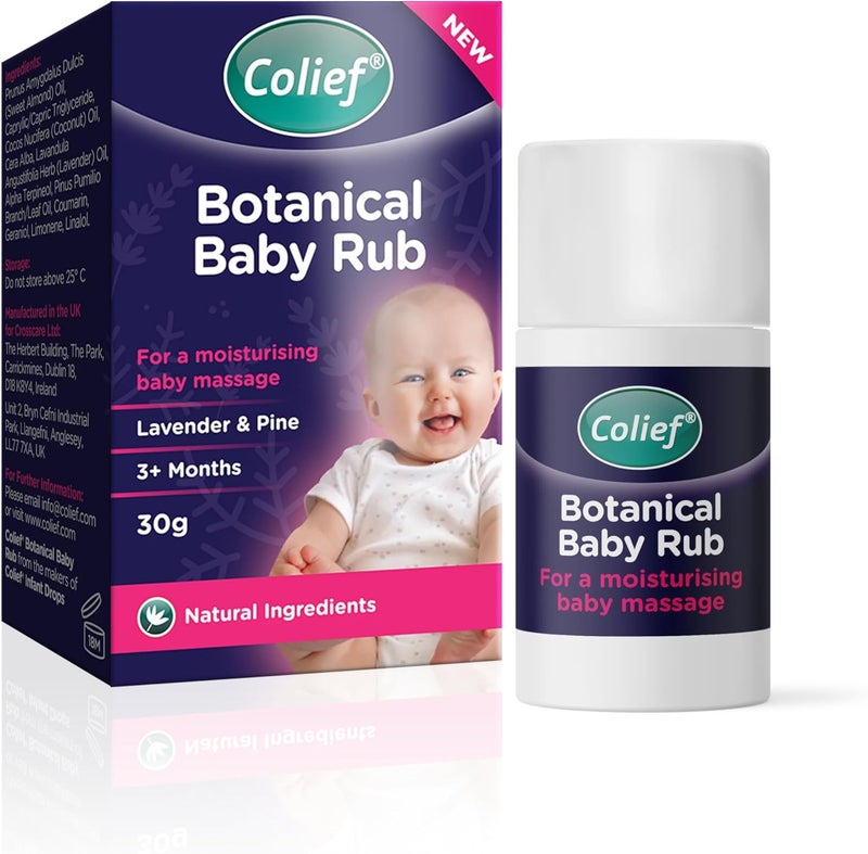 Colief Botanical Baby Rub Decongestant Solution for Easy Breathing Infants 3 Months Lavender and Pine - Image 1
