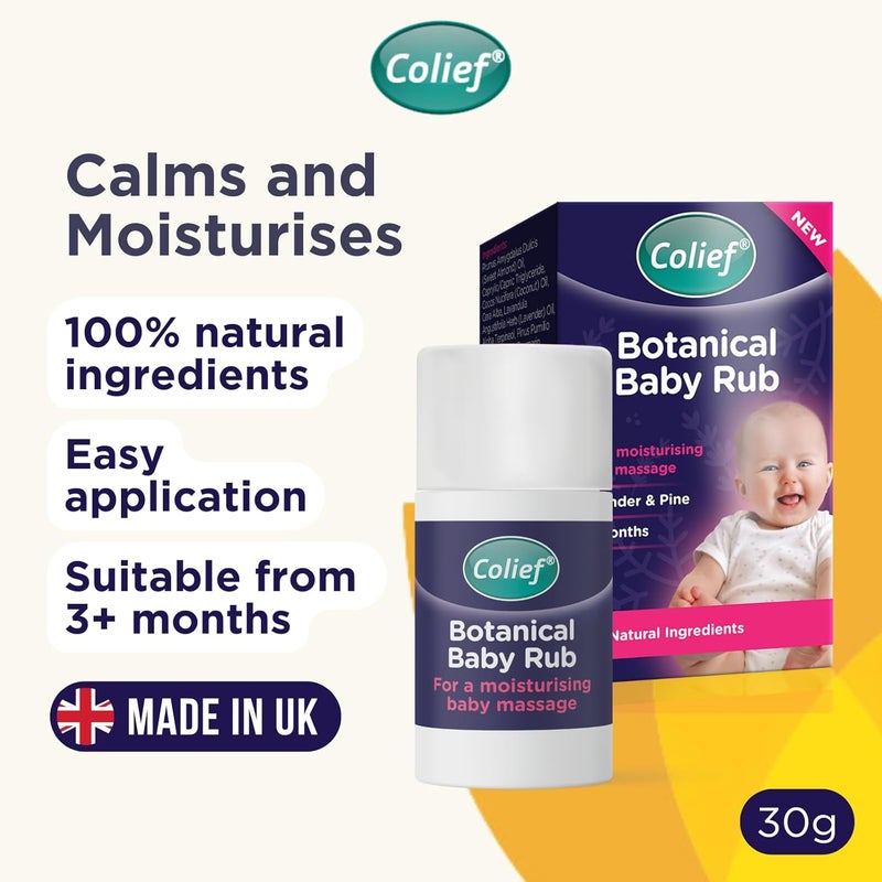 Colief Botanical Baby Rub Decongestant Solution for Easy Breathing Infants 3 Months Lavender and Pine - Image 2