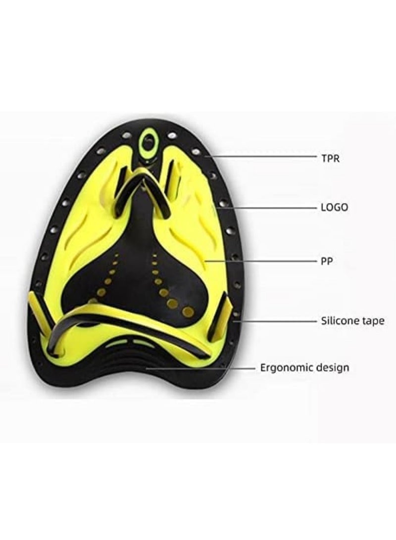 Cuken 1-Pair Adult Adjustable Silicone Hand Webbed Diving Gloves Fin Flipper Learn Train Gear Professional Swimming Paddle Frog Finger - Image 4