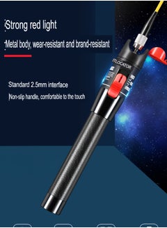 AROAQ Visual Fault Locator, 1-60km Fiber Optic Red Light Pen, Vfl Optical Fiber Cable Fault Tester, Red Light Pen For Network Fiber Cable Test, Fiber Optic Source Tester Detector Meter,(60mw Black)  - Image 4