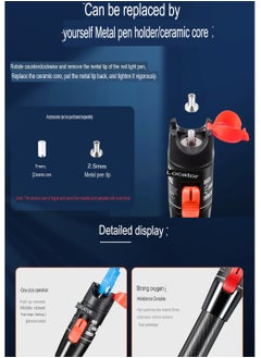 AROAQ Visual Fault Locator, 1-60km Fiber Optic Red Light Pen, Vfl Optical Fiber Cable Fault Tester, Red Light Pen For Network Fiber Cable Test, Fiber Optic Source Tester Detector Meter,(60mw Black)  - Image 2