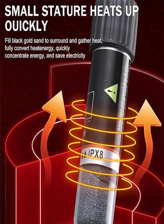 KSH STORE® 10W USB Submersible Aquarium Heater, 26°C Temperature Control, 47.24 cm Cable Length, Compact Design for 2.5L Small Fish Tanks (QUANLONG) - Image 3