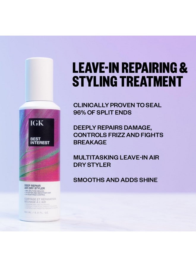 أي جي كي مُصفف الشعر IGK Best Interest Deep Repair Air Dry 150 مل / 5 أونصة - Image 2