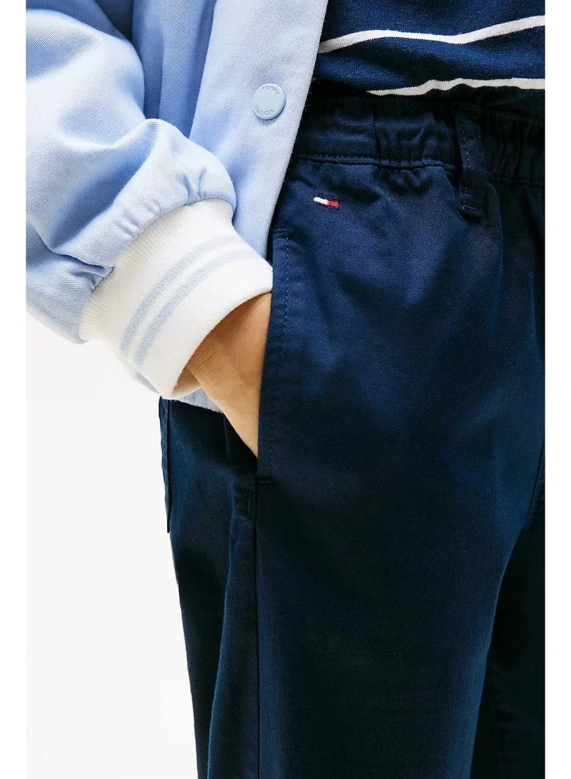 TOMMY HILFIGER Embroidered Wide Leg Trousers