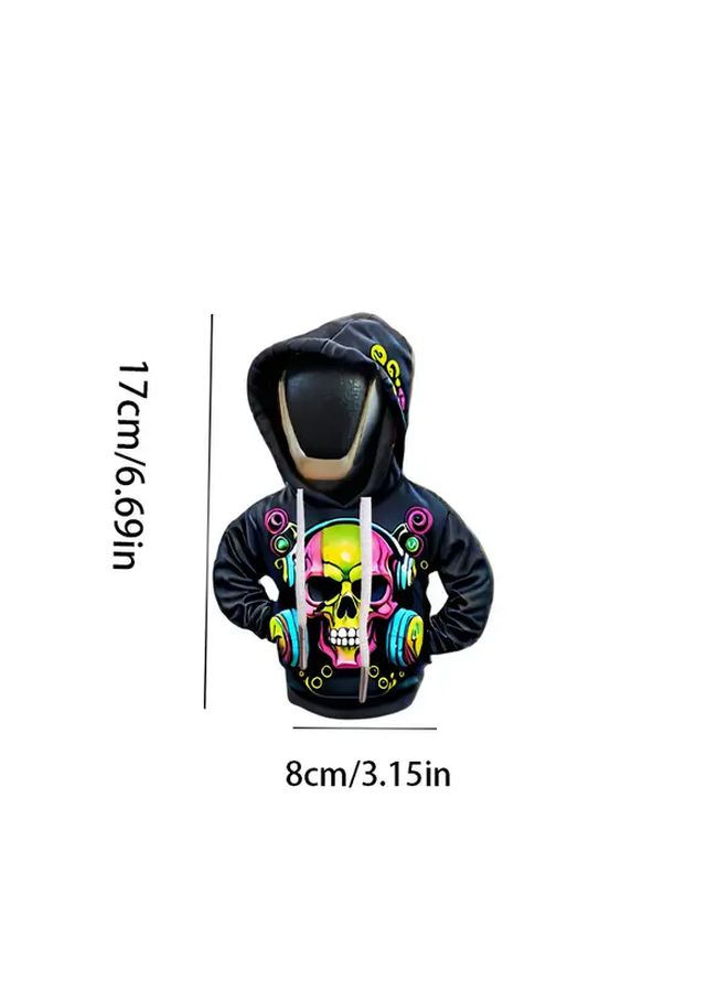 Gothic Skull Car Gear Shift Cover Colorful Polyester Dustproof Sleeve Unique Auto Interior Accessory Suitable for Vehicle Decor And Ideal Gift For Friends - Image 2