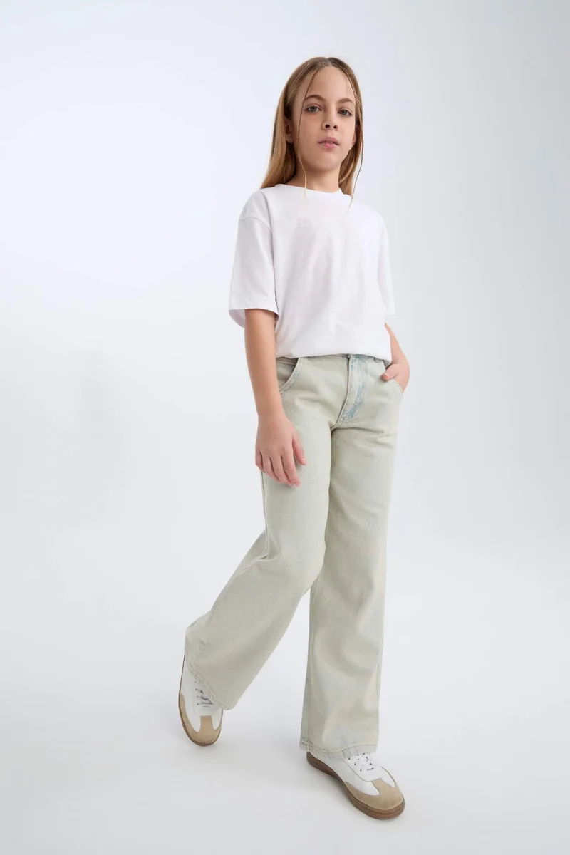 ديفاكتو Girl Wide Leg Jeans