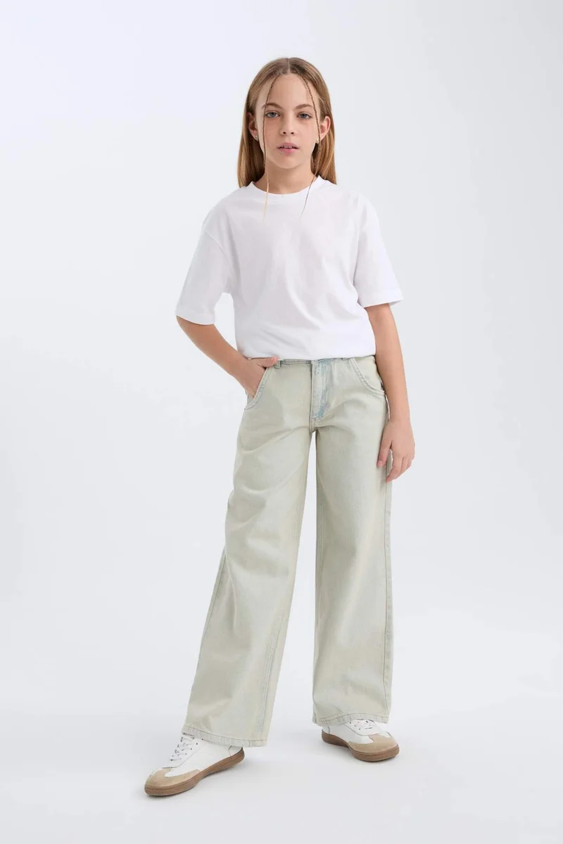 ديفاكتو Girl Wide Leg Jeans