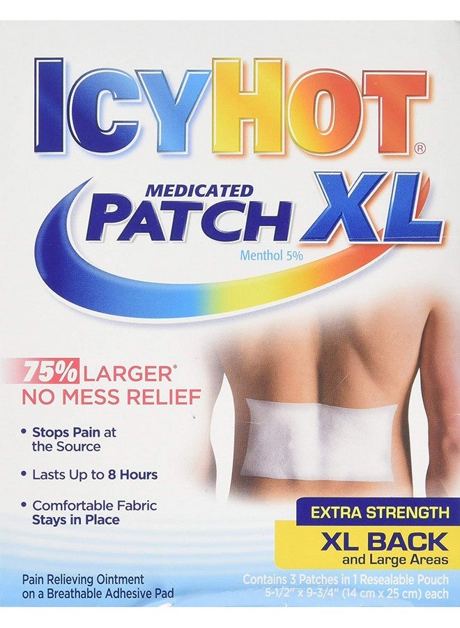 Icy Hot Medicated Patch XL, Box of 3 Patches - 17141