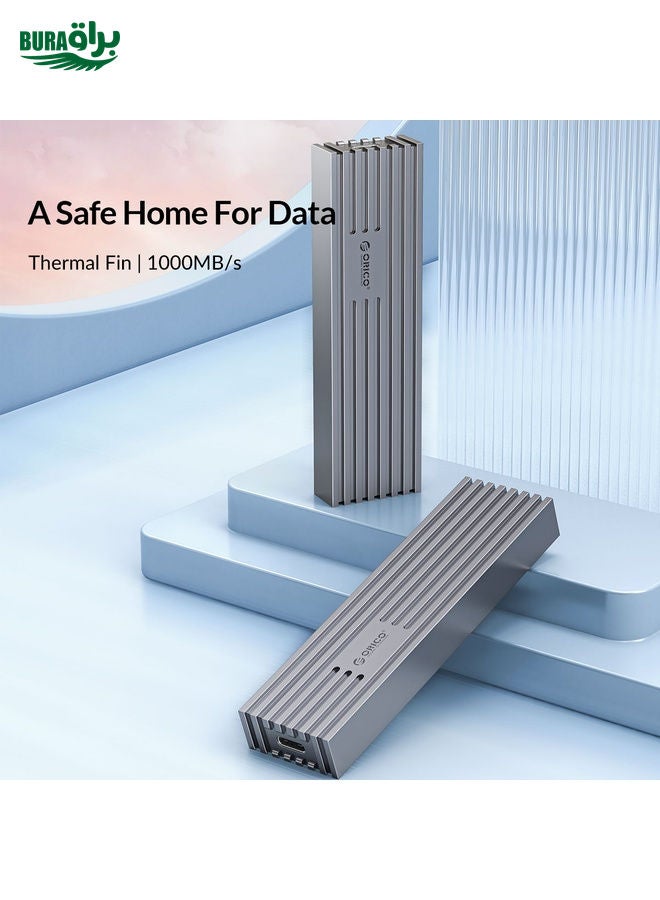 BURAQ ORICO M232C3-G2-RG 10Gbps M.2 NVMe SSD Enclosure(Gold) - Image 3