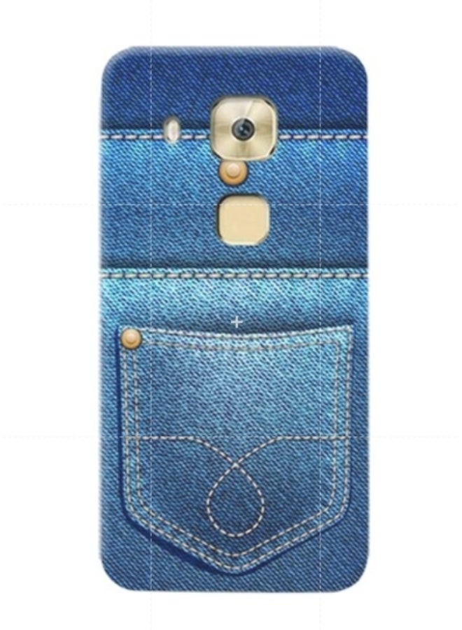 إيه إم سي ديزاين غطاء حماية بنمط الجينز لهاتف هواوي G9 بلس أزرق