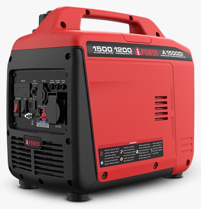 اي باور مولد بنزين صامت عاكس قوي 1500 واط A1500Di لأداء خالٍ من الضوضاء - Image 1