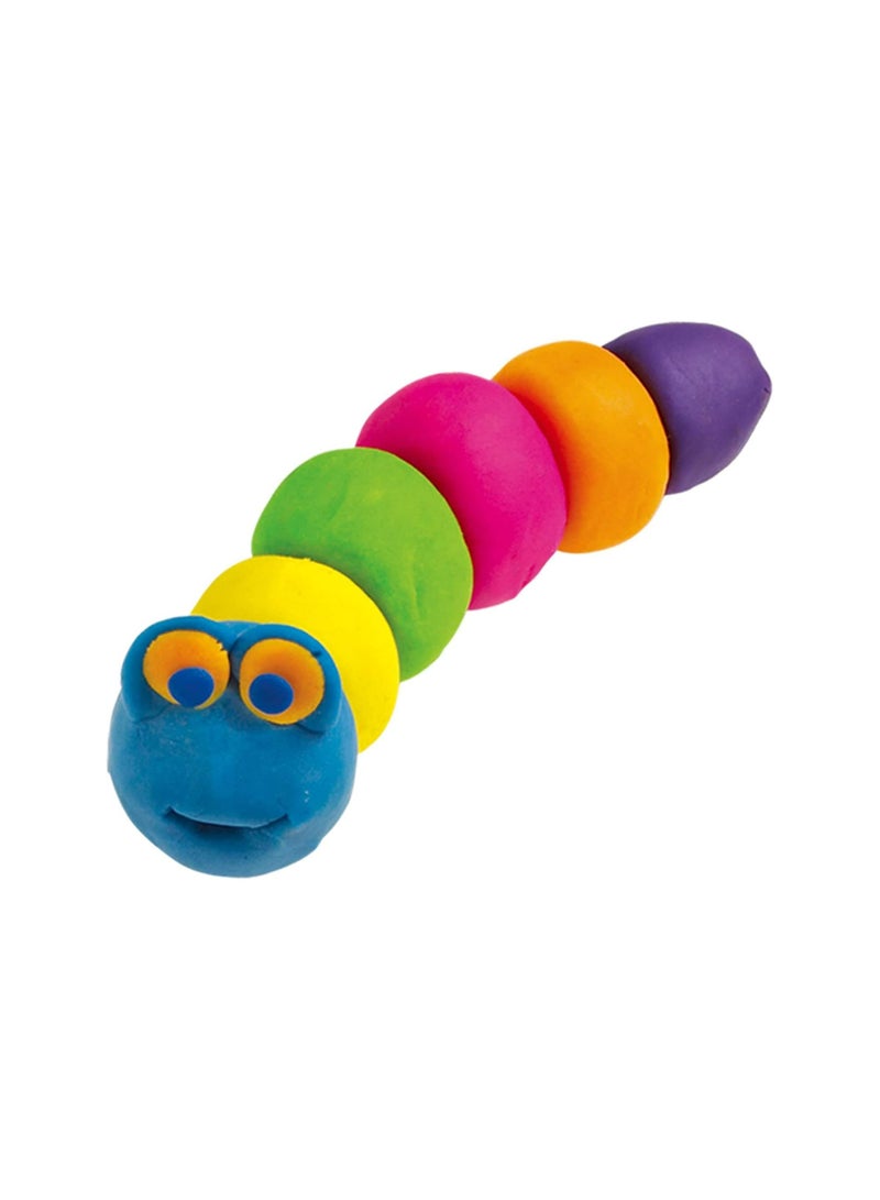 Bingo A box of Bingo Doh clay consisting of 5 small pieces (pink - purple - yellow - green - blue) - Image 4