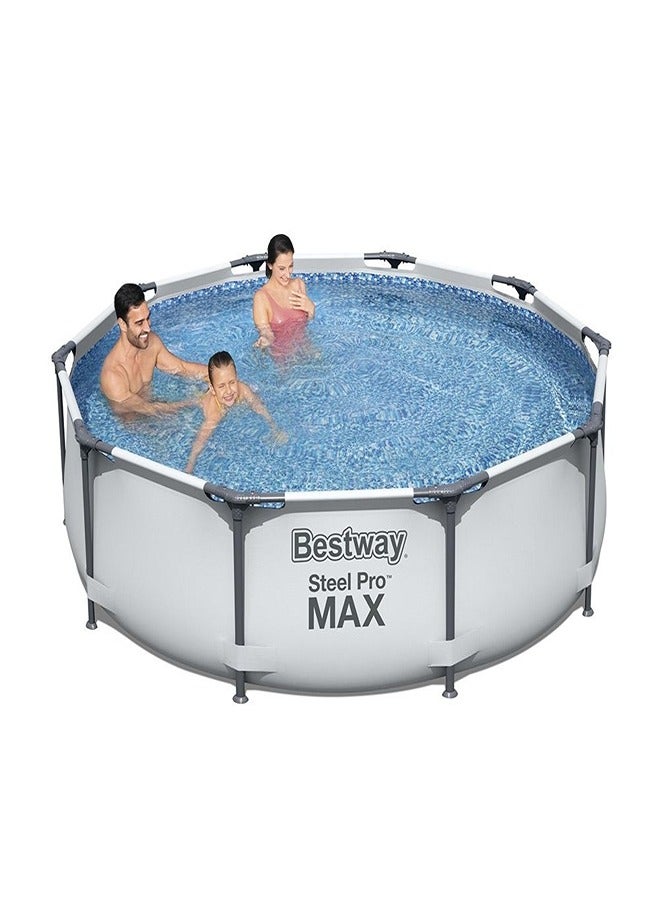 Bestway -Steel Pro Max Round Frame Pool Set 3.05x76cm -56408 - Image 1