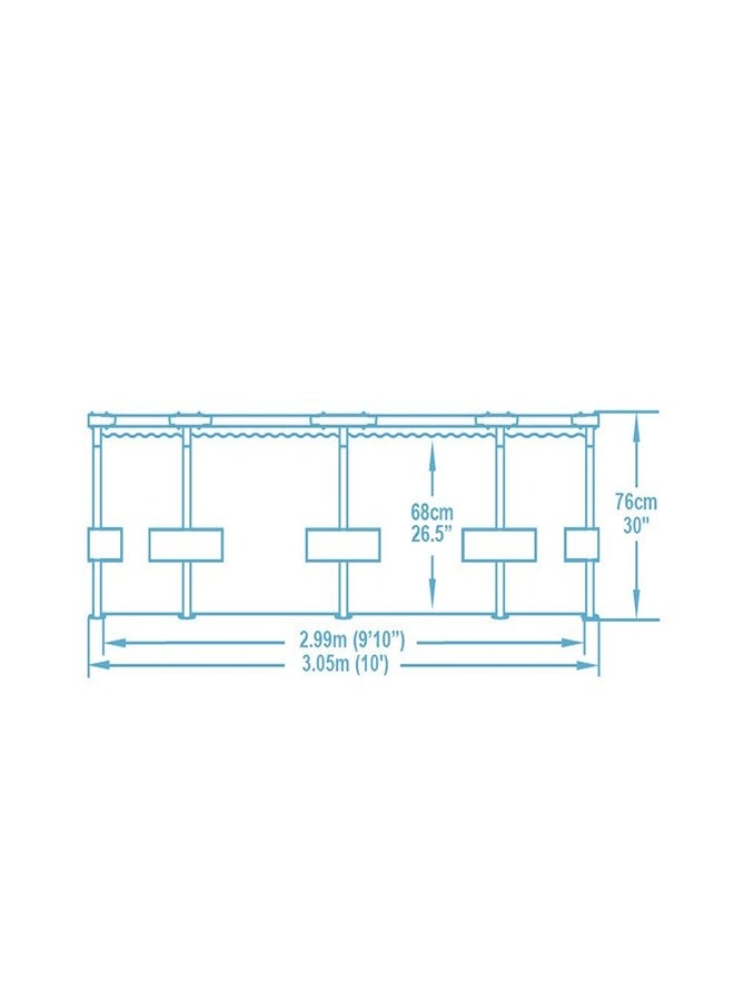 Bestway -Steel Pro Max Round Frame Pool Set 3.05x76cm -56408 - Image 5