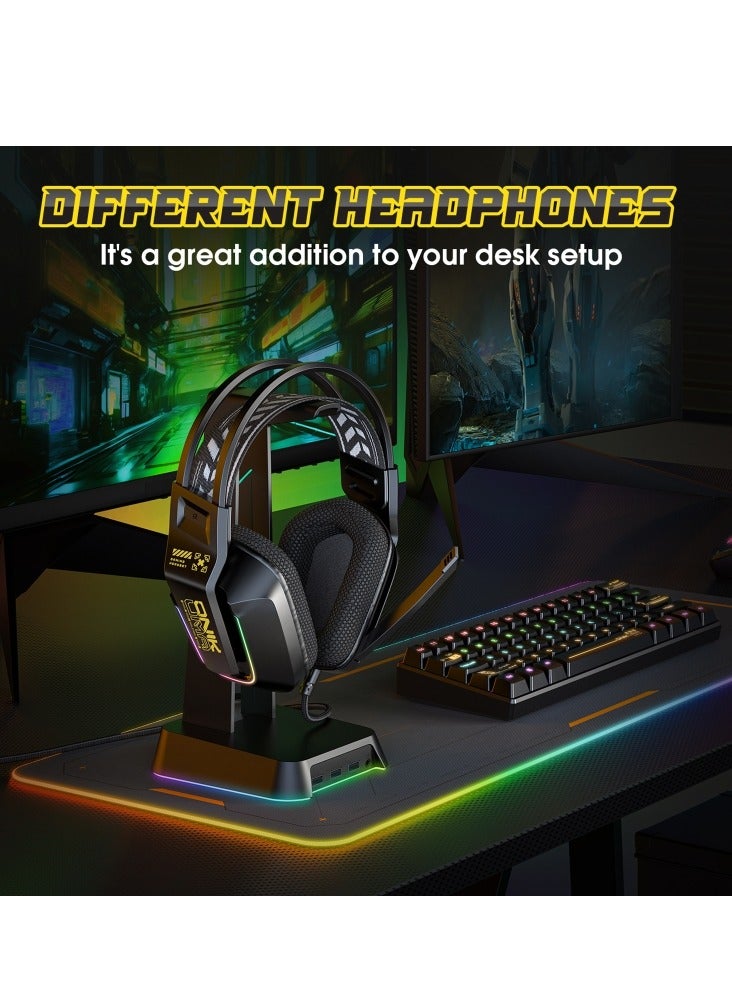 Onikuma X31 RGB USB+3.5mm Headphone Black - Image 4