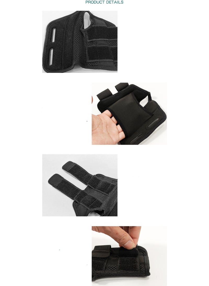 COYO Sports Medicine Green Fitted Wrist Brace for Men and Women, Wrist Pain Relief Support, Ideal for Carpal Tunnel, Tendonitis, Arthritis, 1 Piece Left Hand Black - Image 4