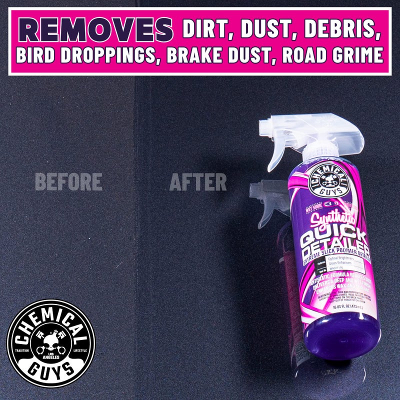 Chemical Guys Synthetic Quick Detailer â€“ High Gloss Quick Detailer Spray, Safe for Cars, Trucks, SUVs, Motorcycles and RVs, Remove Dust, Fingerprints & Smudges, Enhances Shine & Protection, 16 fl oz - Image 4