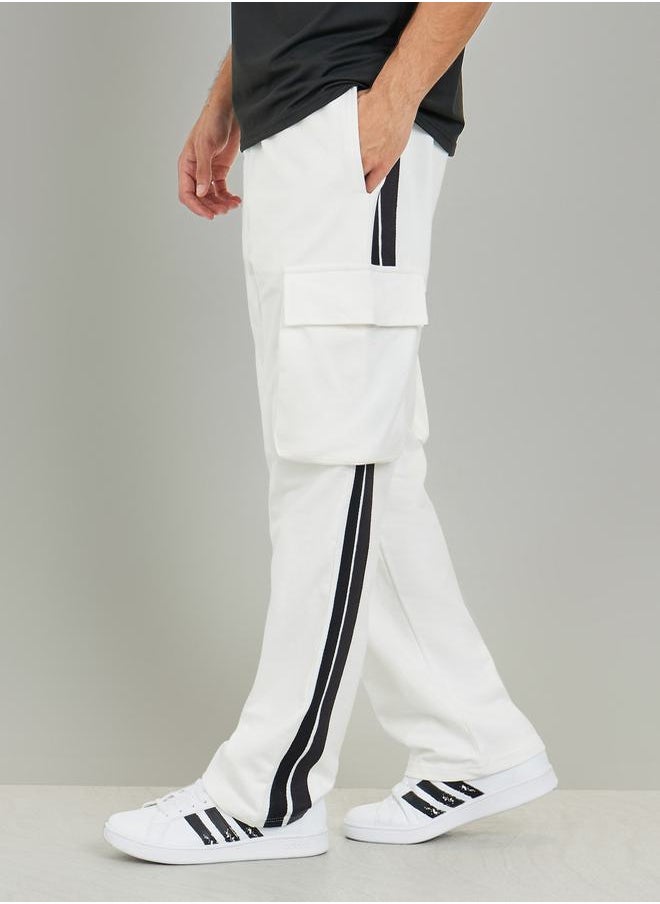 Styli - Side Striped Oversized Cargo Terry Jogger - Image 1