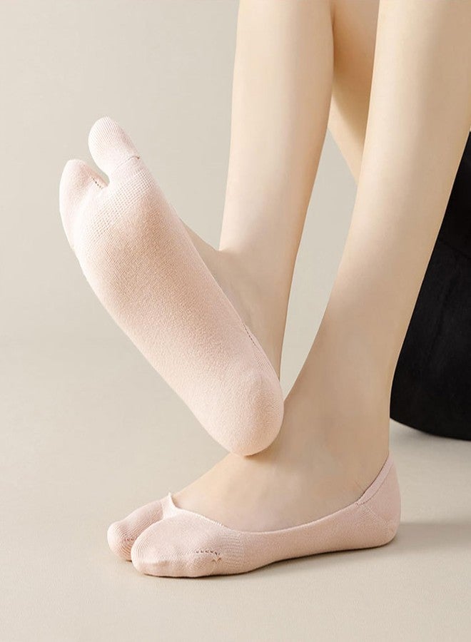 ZARSIO 3 Pairs Japan Tabi Socks No Show Socks Flip Flop Sock Split Toe Low Cut Sock (US, Alpha, One Size, Regular, Regular, White+Black+Fleshcolor) - Image 5