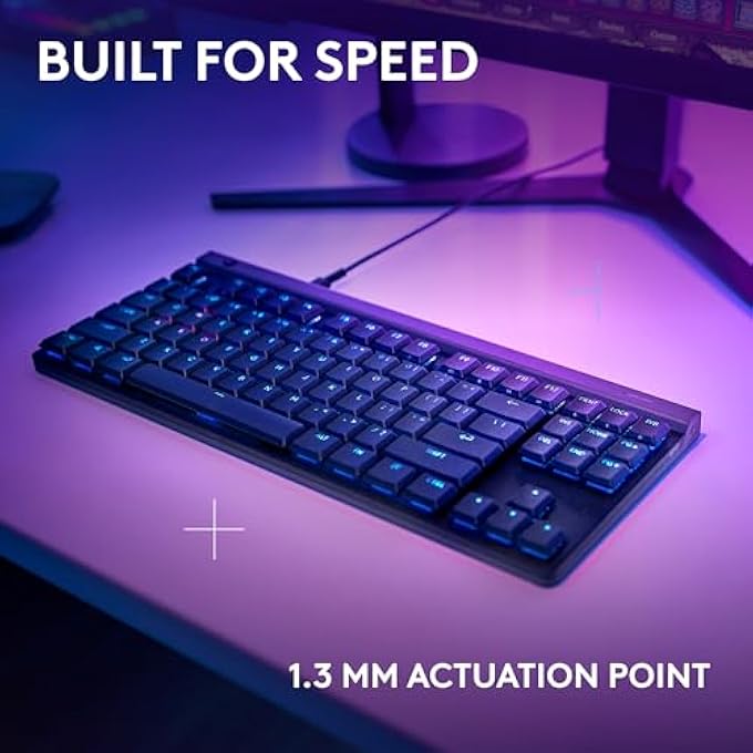 rayihni 515 TKL WIRED LOW PROFILE GAMING KEYBOARD, FULLY CUSTOMIZABLE RGB, DOUBLE-SHOT PBT KEYCAPS, TACTILE/BROWN SWITCHES - BLACK - Image 3