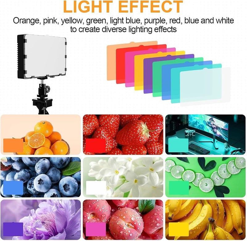 إيمارت EMART LED Video Lighting (2 حزمة)، أضواء فيديو، أضواء استوديو للطاولة - Image 2