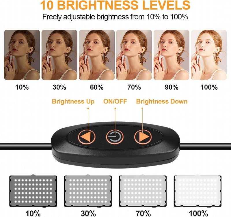 إيمارت EMART LED Video Lighting (2 حزمة)، أضواء فيديو، أضواء استوديو للطاولة - Image 3