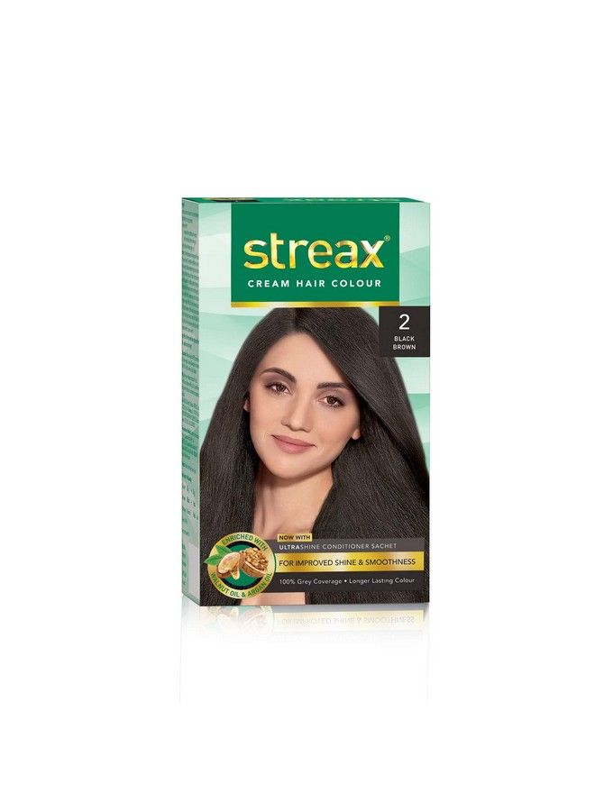 Streax Cream Hair Color 120Ml 2 Black Brown (Pack Of 1) - Image 2