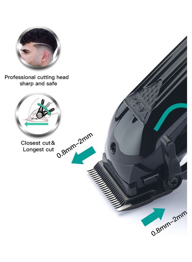 VGR Cordless Professional Hair And Beard Trimmer Black - Image 5