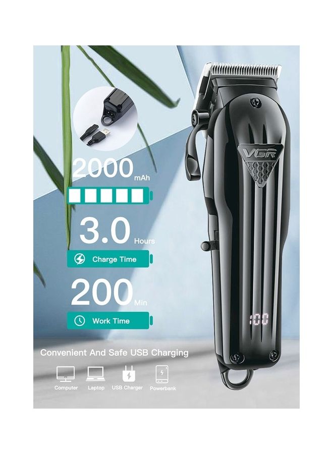 VGR Cordless Professional Hair And Beard Trimmer Black - Image 2