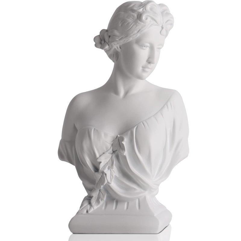 DOVDOV Greek Goddess Decoration Young Venus Bust Roman Bust Figurines Greek Mythology Decorative Gifts Busts for Home Decorative Statues