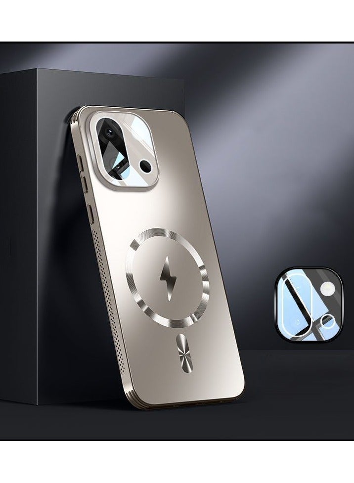 general OnePlus Magnetic Protective Cover with Airbag Shockproof - Newest Frosted Design for OnePlus 13T, Full Lens Protection