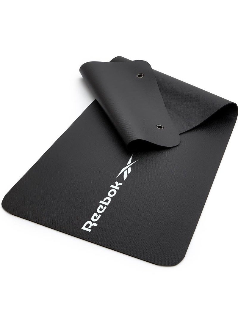 ريبوك حصيرة يوغا استوديو – سوداء – مبطنة ومقاومة للانزلاق لتوفير ثبات وراحة أثناء التمارين - Image 3