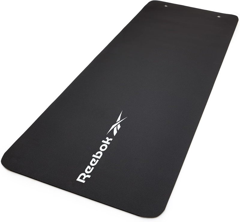 Reebok Studio Yoga Mat – Black – Non-Slip Cushioned Mat For Yoga And Pilates With Durable Texture For Stability And Comfort - Image 1
