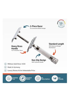 Merkur Merkur Mk34c Double Edge Razor with Heavy Duty Short Handle  - Image 4