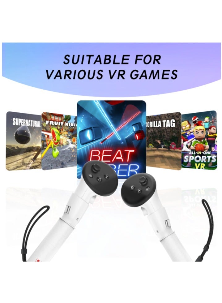 مقبض لملحقات وحدة تحكم Oculus Meta Quest 3/3S، قبضة طويلة لأذرع VR Gorlla Tag لوحدة Meta Quest 3/3S Beat Saber نادي الجولف - Image 1